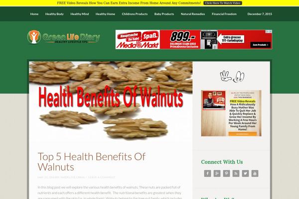 Going Green Pro theme site design template sample