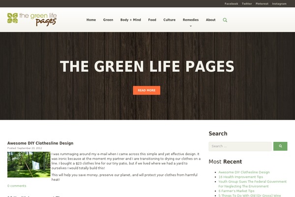 Organique theme site design template sample