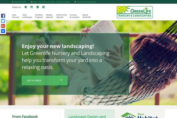 Greenlife theme site design template sample
