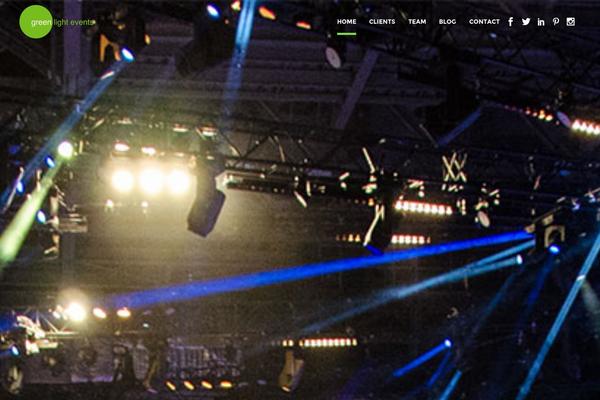 Green theme site design template sample
