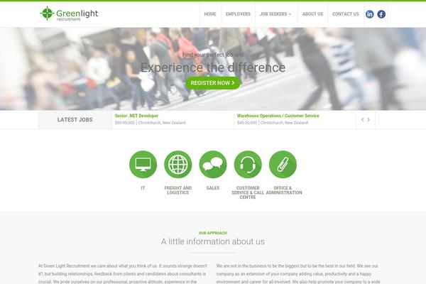Jobify theme site design template sample