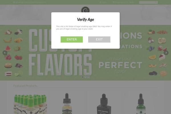 GoodStore theme site design template sample
