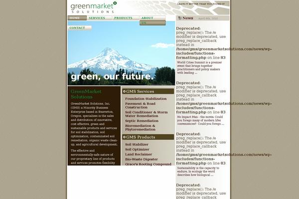 Gms theme site design template sample