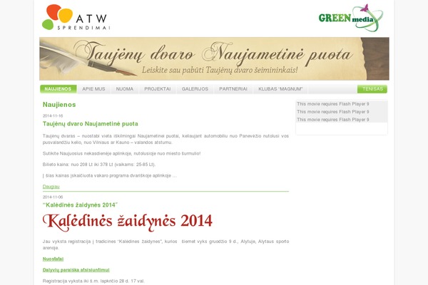 greenmedia.lt site used Greenmedia