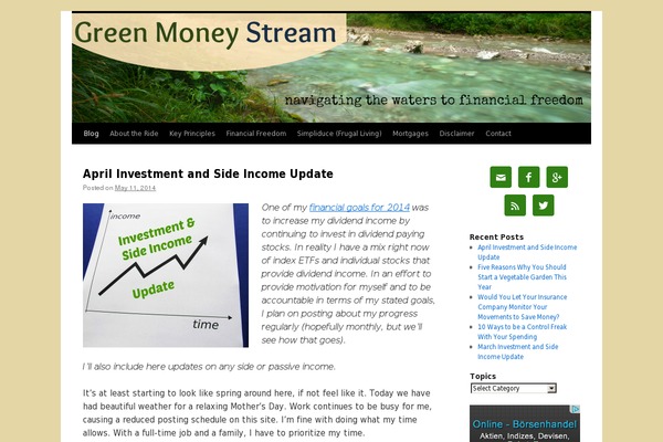 Twenty Ten theme site design template sample