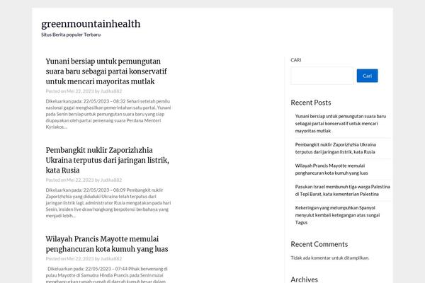 Newspaper Lite theme site design template sample