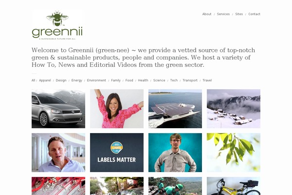 Garnish theme site design template sample
