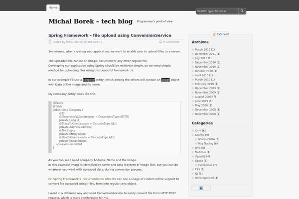 greenpath.pl site used zBench