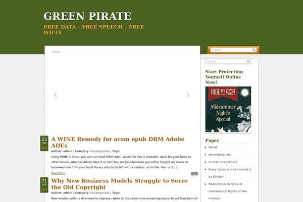 greenpirate.org site used GreenPage