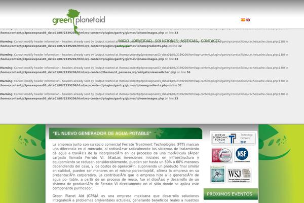 Panacea theme site design template sample
