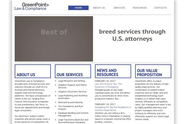greenpointlegal.com site used Theme45014
