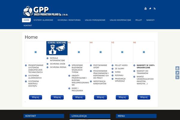 Site using Column Shortcodes plugin