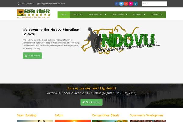 greenrangersafaris.com site used AccessPress Lite