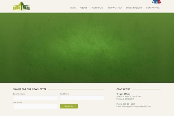 greenrisingmarketing.com site used Roots-framework