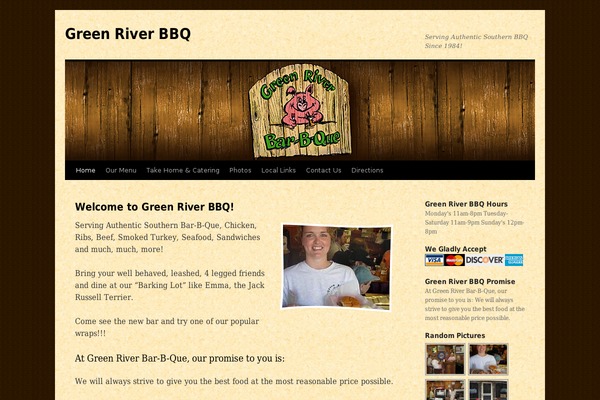 BBQ theme site design template sample