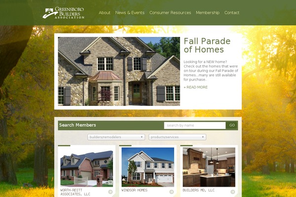 greensborobuilders.org site used Custom Theme