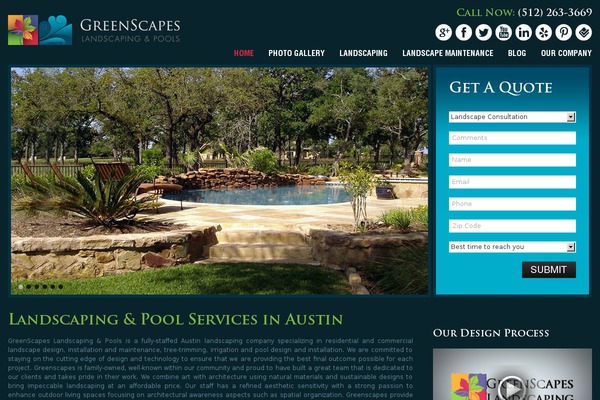 greenscapesaustin.com site used Greenscapes