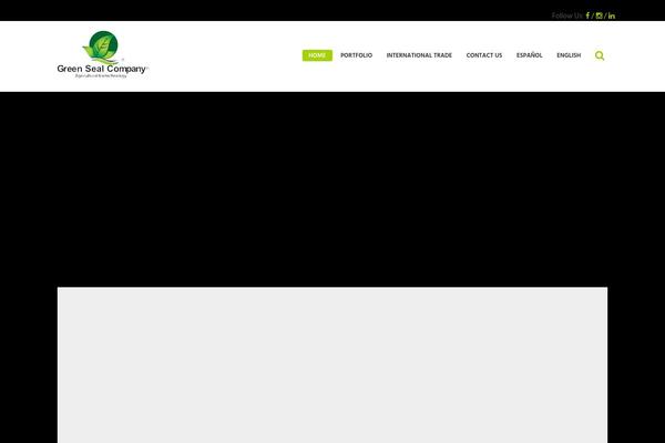 Green theme site design template sample