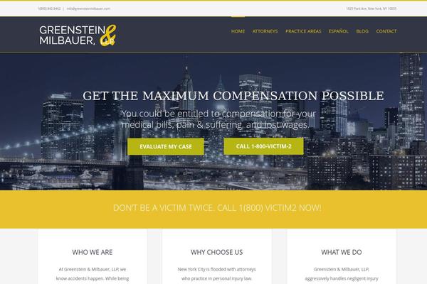 greenstein theme websites examples