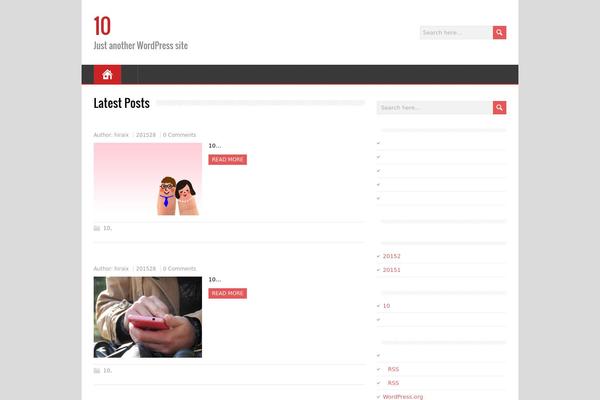 MineZine theme site design template sample