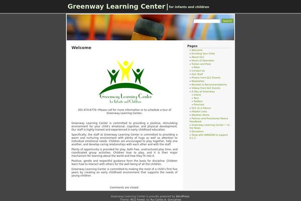 RCG Forest theme site design template sample