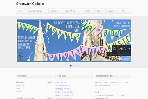 Trinity theme site design template sample