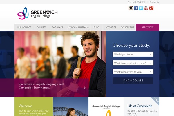 greenwich theme websites examples