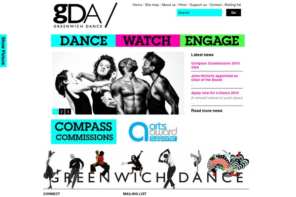 greenwichdance.org.uk site used Gda