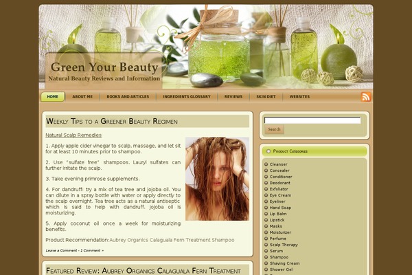 Green_spa theme websites examples