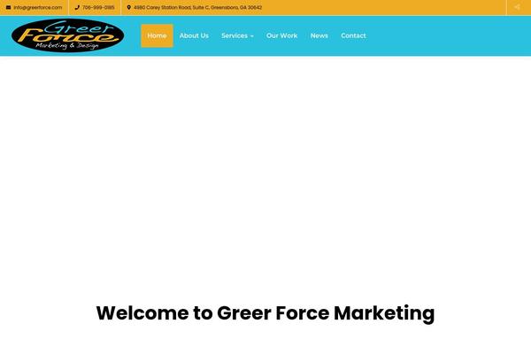 greerforce.com site used Creativo