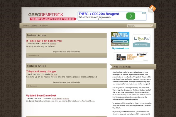 Zinepress theme site design template sample
