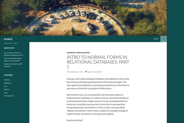 Twenty Fourteen theme site design template sample