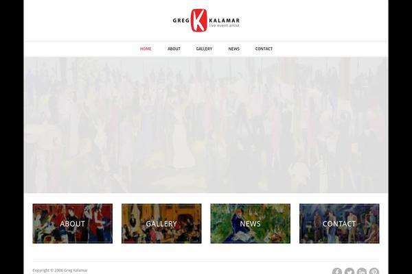 Greg theme site design template sample