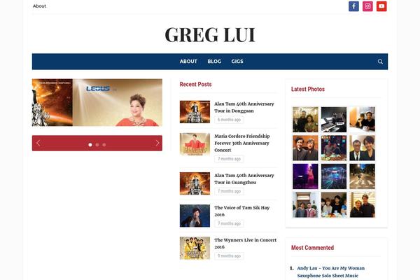 Tribune theme site design template sample