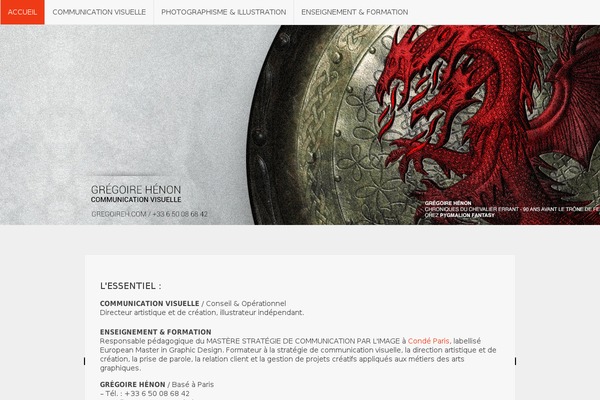 gregoireh.com site used Radiate2