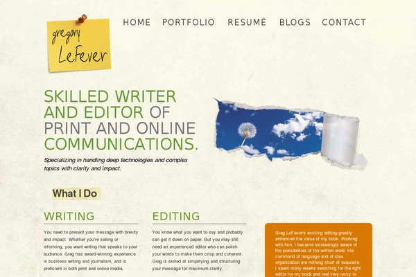 Caffeinated theme site design template sample