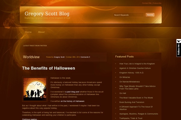 Ambience theme site design template sample