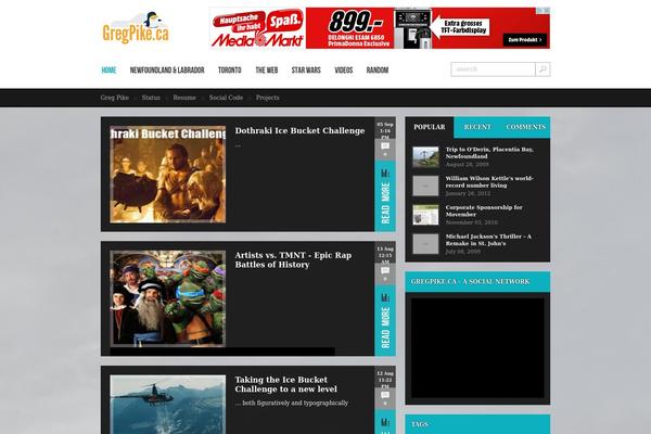 Next Magazine theme site design template sample
