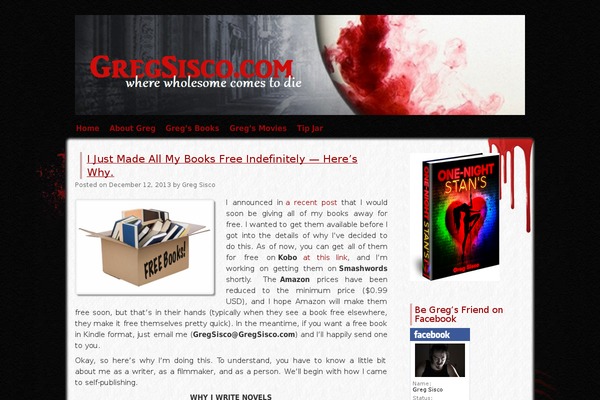 gregsisco.com site used Zombie Apocalypse