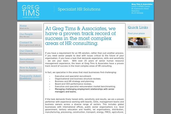 Roots theme site design template sample