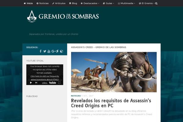 Hueman Child theme site design template sample