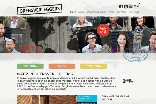 District theme site design template sample