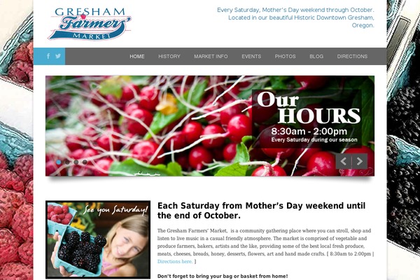 greshamfarmersmarket.com site used Omnibiz