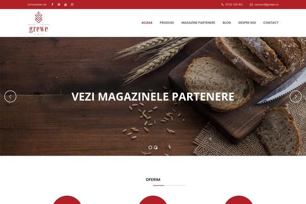 Bakery theme site design template sample