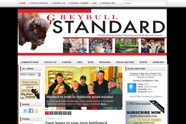 greybullstandard.com site used Thenews-1.1