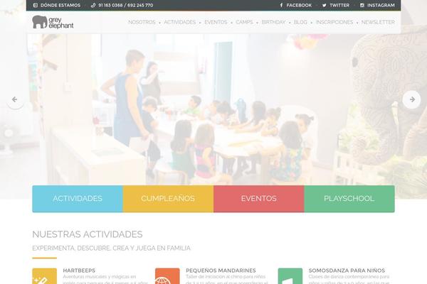 Babykids theme site design template sample