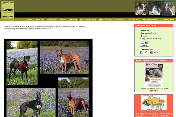 greyhoundrescueaustin.com site used Twentyten-child