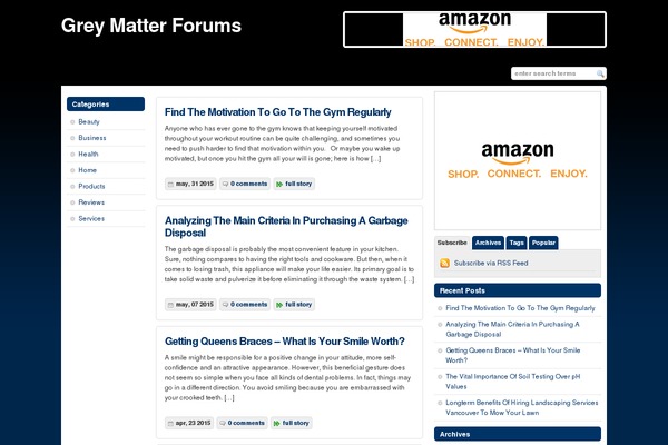 Wp Chatter theme site design template sample