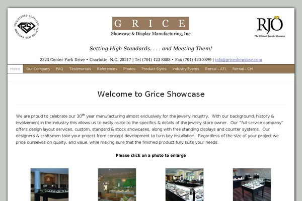 griceshowcase.com site used Lifestyle Pro