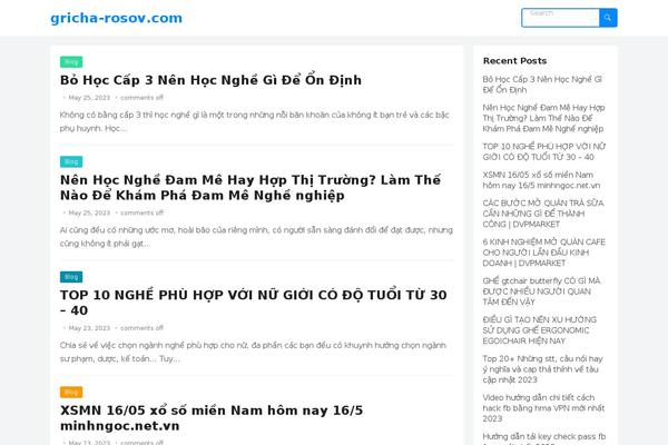 BlogSite theme site design template sample